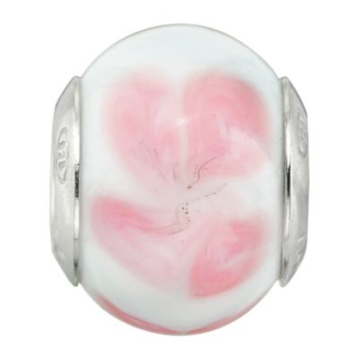 Special Memories Charmed Moments Sterling Silver Flower Murano