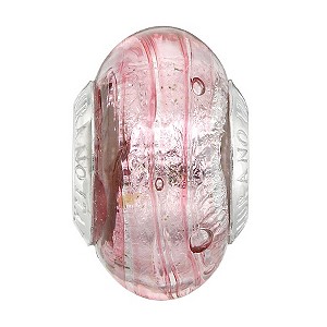 Sterling Silver Pink Murano