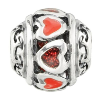 Sterling Silver Red Enamel