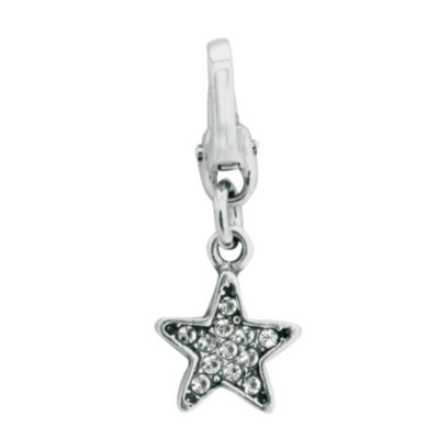 Sterling Silver Crystal Star Bead