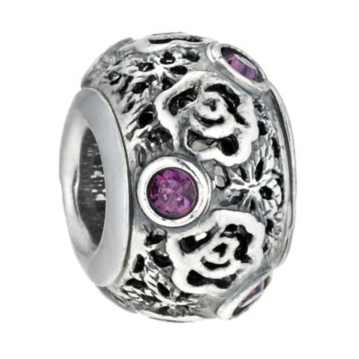 Charmed Memories Purple Crystal Filigree Bead - Product number 9802908