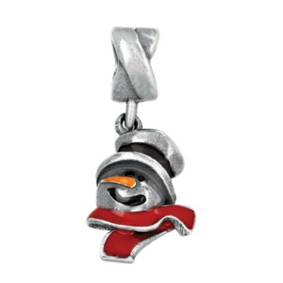 Special Memories Sterling Silver Snowman Charm