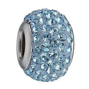 Charmed Memories Light Blue Crystal Bead