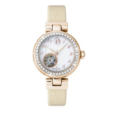 Project D London ladies' rose gold plated strap watch - Product number 9804935