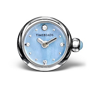 Charmed Memories Stainless Steel Blue Dial Timebead