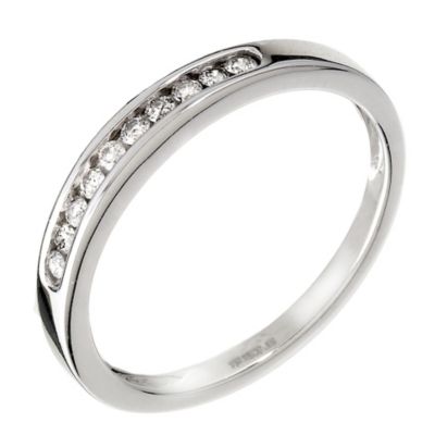 9ct white gold 15pt diamond eternity ring - Product number 9806601