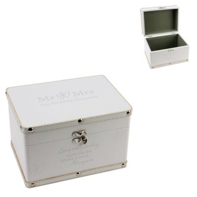 Special Memories Mr & Mrs PU Keepsake Box - Product number 9809872