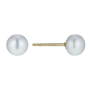 9ct Yellow Gold Cultured Freshwater Pearl Stud Earrings