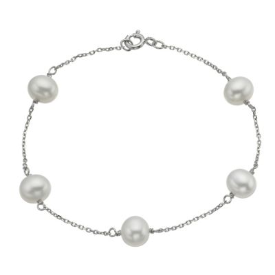 Sterling Silver Cultured Freshwater Pearl Bracelet - Product number 9898840