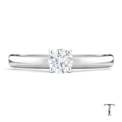 Tolkowsky 18ct white gold 40 point I-I1 diamond ring - Product number 9907521