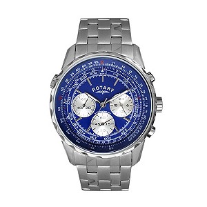 Exclusive Rotary Men's Stainless Steel Bracelet Watch