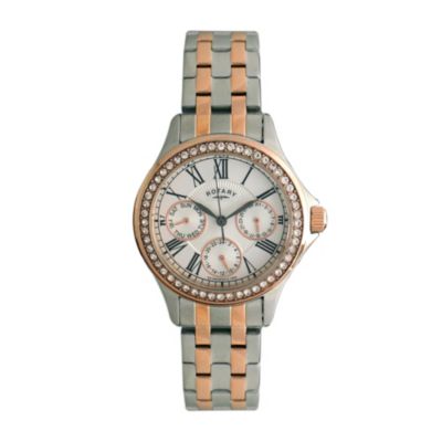 Rotary Ladies' Stone Set Two Tone Bracelet WatchRotary Ladies' Stone Set Two Tone Bracelet Watch