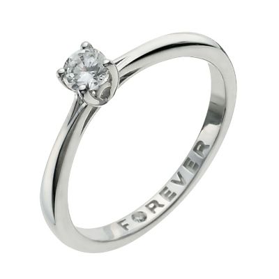 The Forever Diamond 9ct White Gold 1/4 Carat Diamond Ring