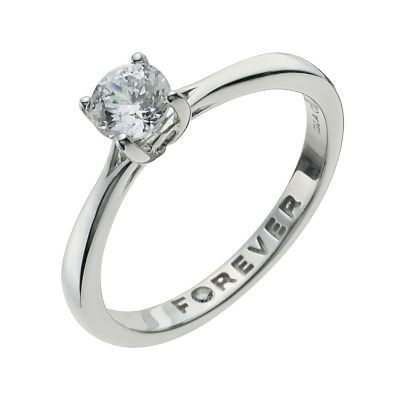The Forever Diamond 9ct White Gold Half Carat Diamond Ring
