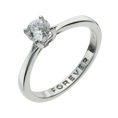 9ct White Gold Half Carat