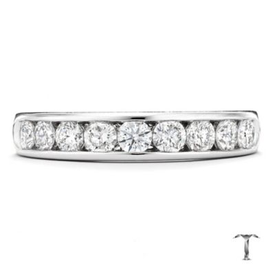 Tolkowsky 18ct white gold 3/4 carat diamond band ring - Product number 9937285