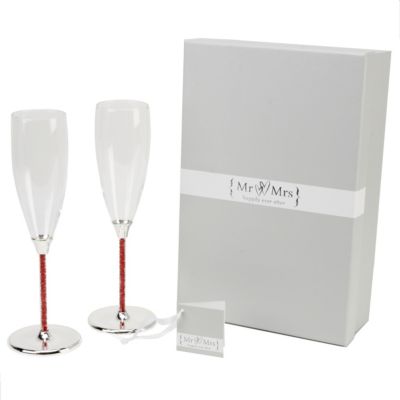 Special Memories Ruby Crystal Stem Flutes - Product number 9937803