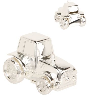 Childhood Memories Silver-Plated Tractor Money Box - Product number 9938052