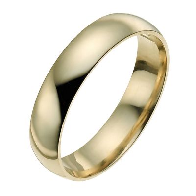 14ct yellow gold 5mm extra heavy court ring - Product number 9942319