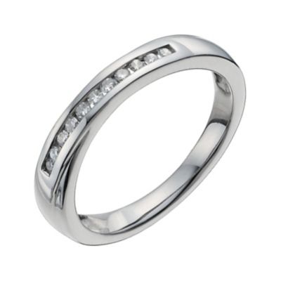 Palladium 12 point diamond crossover ring - Product number 9944796