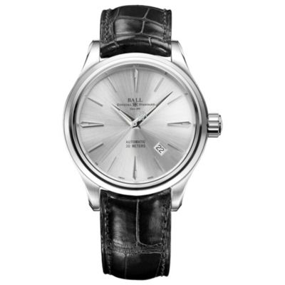 Ball men's automatic stainless steel black strap watch - Product number 9946373