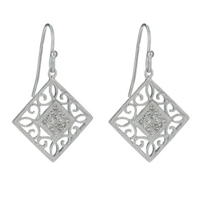 Petali Di Amore Sterling Silver and Cubic Zirconia Filigree