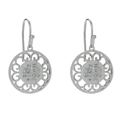 Petali Di Amore Sterling Silver and Cubic Zirconia Round