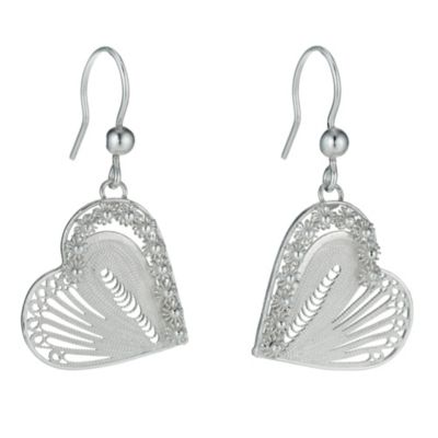 Petali Di Amore Sterling Silver Heart Earrings