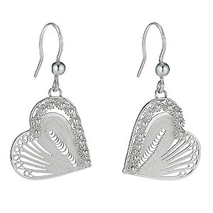 Petali Di Amore Sterling Silver Heart Earrings
