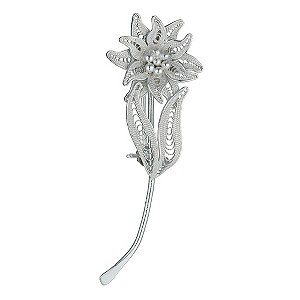 Petali Di Amore Sterling Silver Flower Brooch