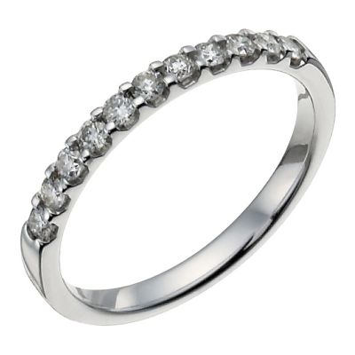 18ct white gold 1/3 carat diamond eternity ring - Product number 9948880