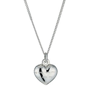 Sterling Silver My Love Heart Pendant Necklace