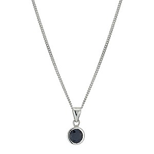 Viva Colour Sterling Silver and Sapphire Pendant Necklace