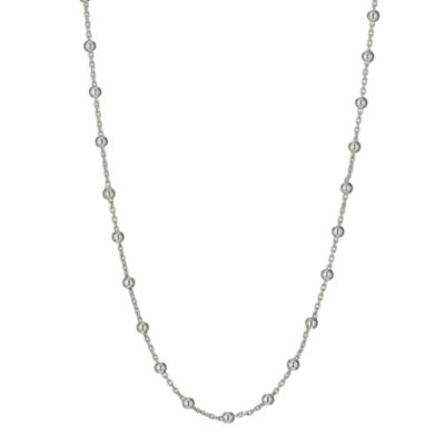 H Samuel Sterling Silver 18` Ball Necklace