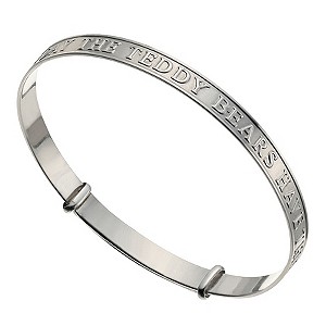 Sterling Silver Expandable Teddies Bangle