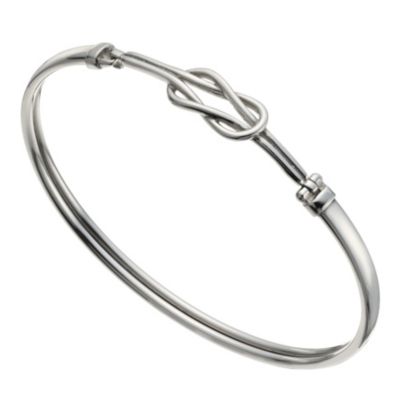 Sterling Silver Knot Bangle