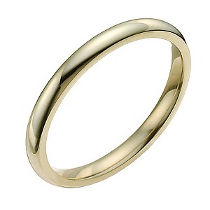 9ct Yellow Gold 2mm Super Heavy Court Ring