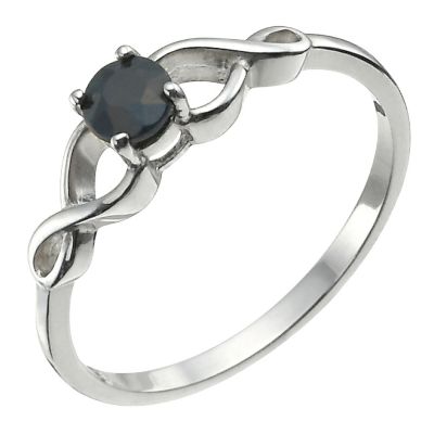 Sterling Silver & Sapphire Figure Of Eight Ring Size L - Product number 9955003