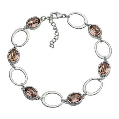 Sterling Silver Antique Rose Bracelet