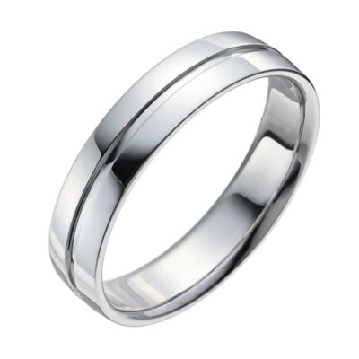 9ct White Gold 5mm Ring - Product number 9960597