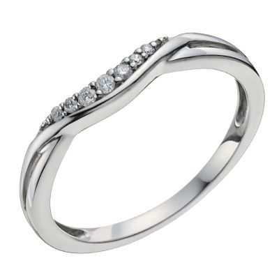 palladium shaped diamond ring