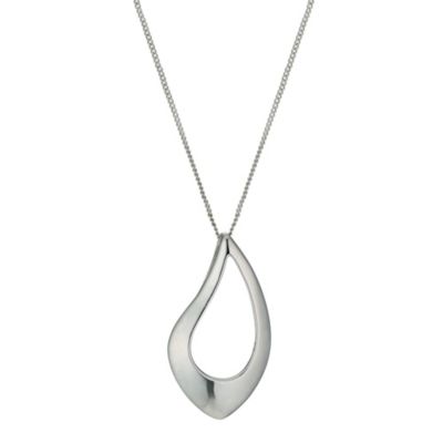 Sterling silver open teardrop pendant - Product number 9967230