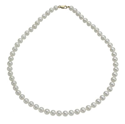 9ct yellow gold cultured freshwater pearl strand necklace - Product number 9974237