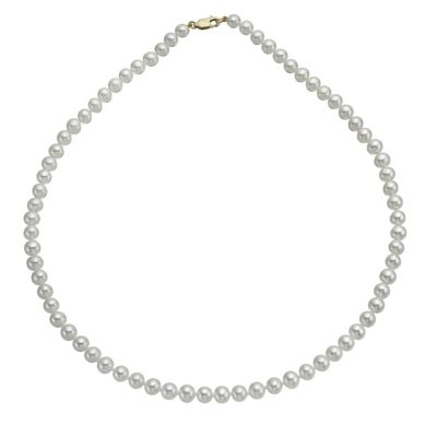 9ct yellow gold cultured freshwater pearl strand necklace - Product number 9974318