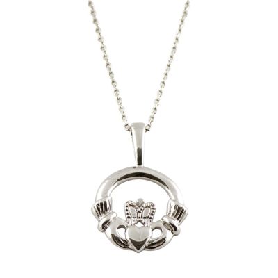 H Samuel Cailin Sterling Silver Claddagh Pendant Necklace