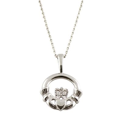 cailin Sterling Silver Claddagh Pendant Necklace