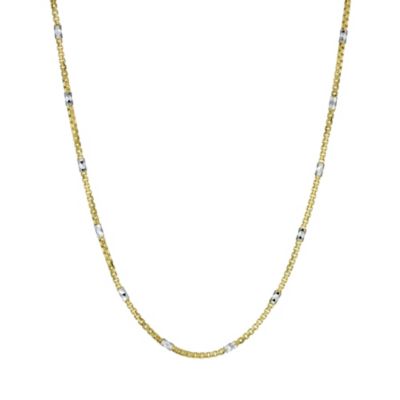 9ct yellow gold two colour box necklace - Product number 9976140