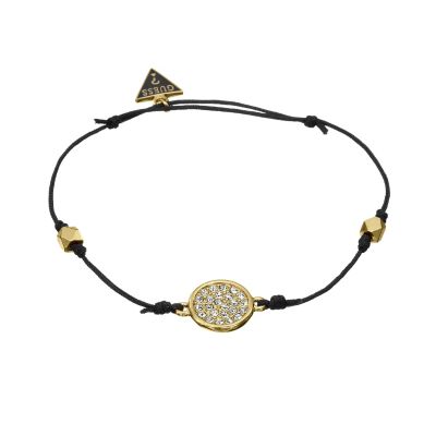 Guess Gold-Plated Crystal Mini Disc Bracelet