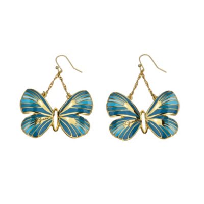 Guess Gold-Plated Enamel Butterfly Earrings - Product number 9979042