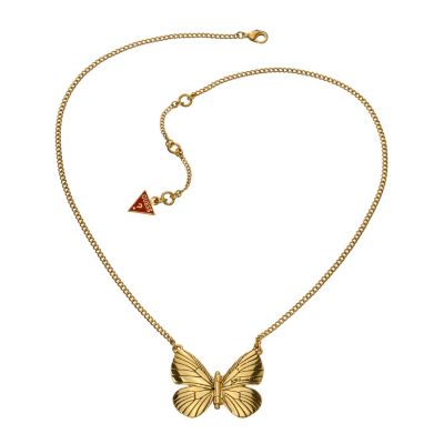 Guess Gold-Plated Butterfly Necklace - Product number 9979050